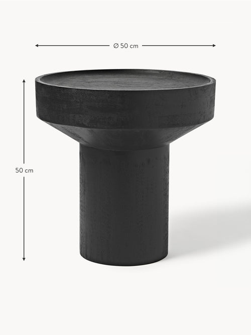 Benno Round Mango Wood Side Table