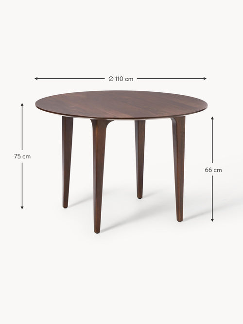 Archie Round Mango Wood Dining Table, in various sizes