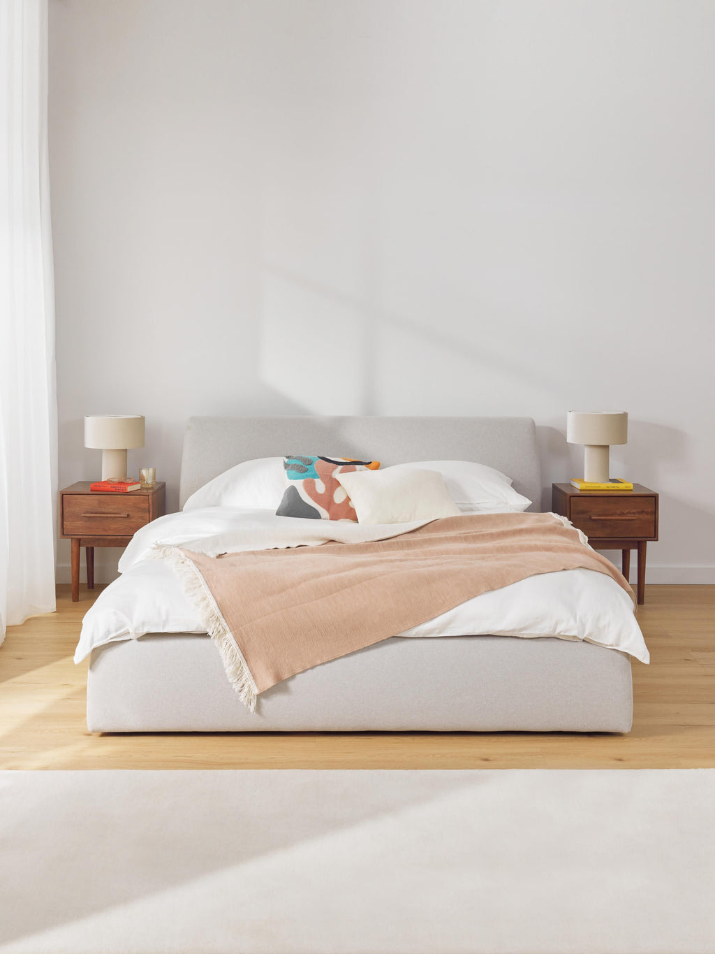 Cloud Upholstered Bed with Storage Space
