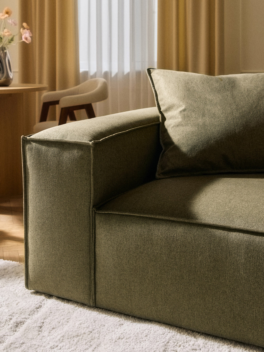 Lennon Modular Sofa (4-seater) with Ottoman (left/right)