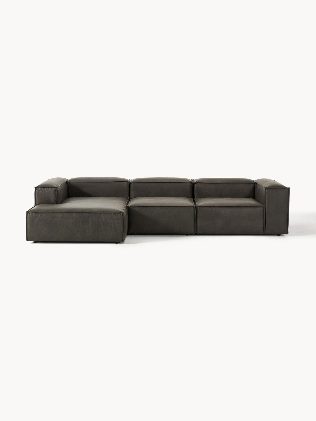 Gallery image 1 - Modular Leather Corner Sofa Lennon (4-seater)