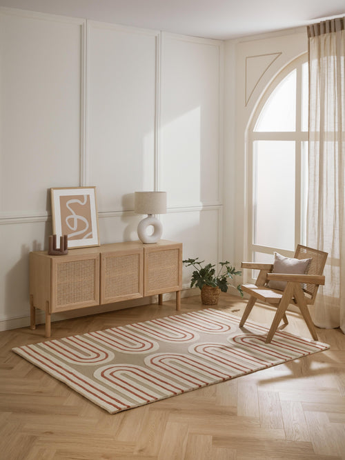 Arne High-Low Wool Rug, Hand-Tufted