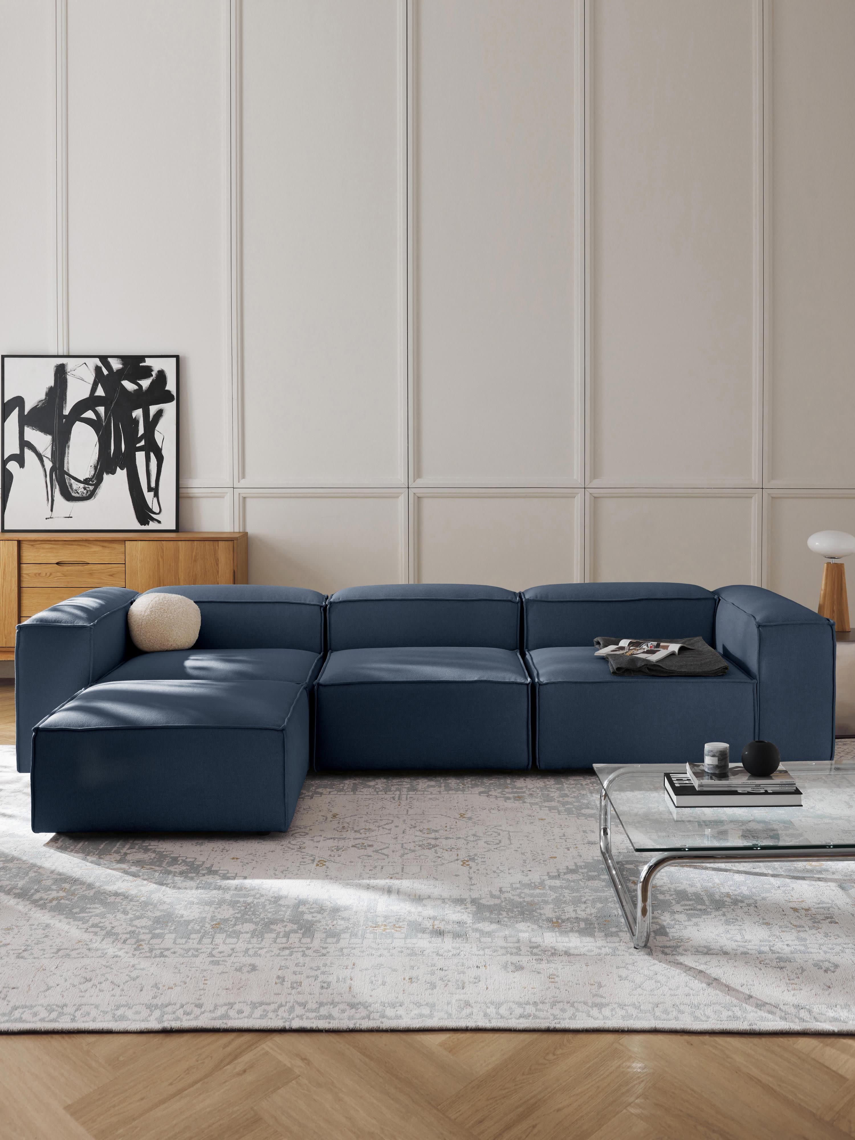 Lennon Modular Sofa (4-seater) with Ottoman (left/right)