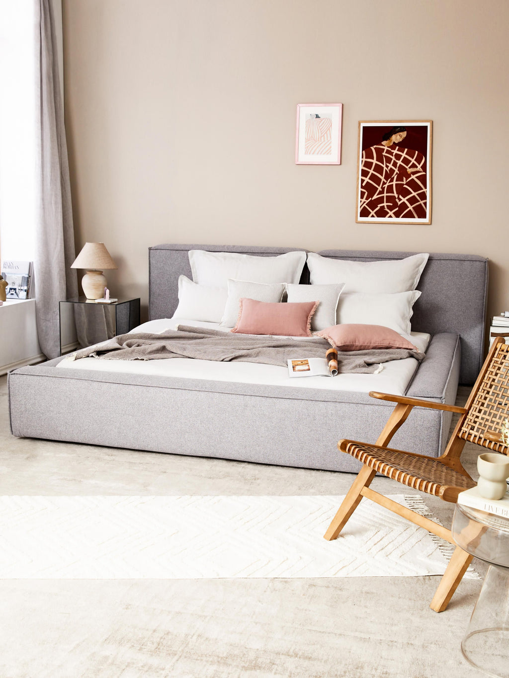 Lennon Upholstered Bed with Storage Space