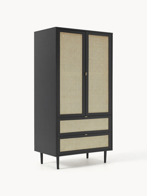 Gallery image 1 - Small Wardrobe Aries with Viennese Wickerwork, 2-doors