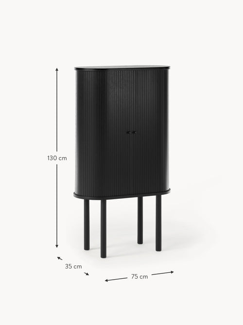 Calary Highboard with Fluted Front