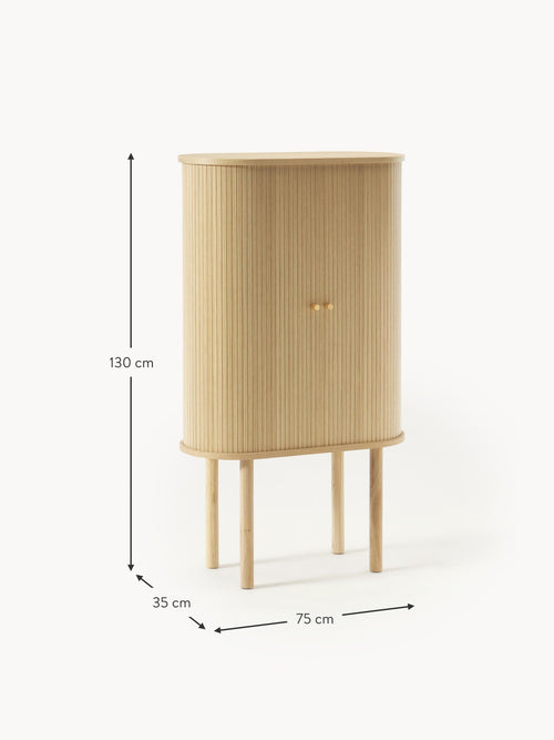 Calary Highboard with Fluted Front
