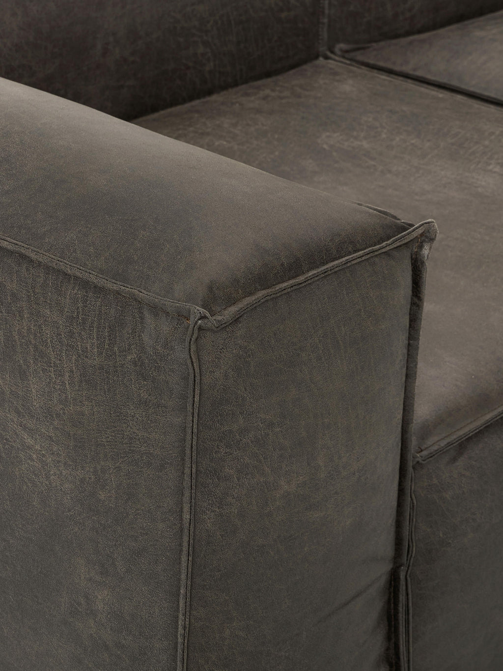 Lennon XL Modular Leather Ottoman