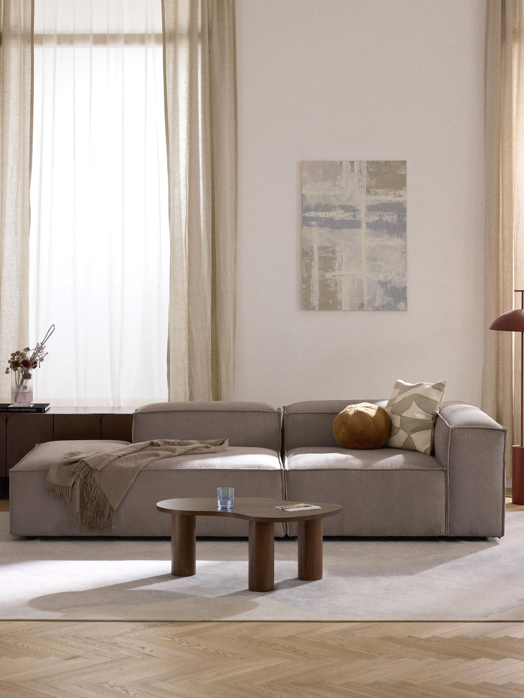 Lennon Corduroy Modular Ottoman