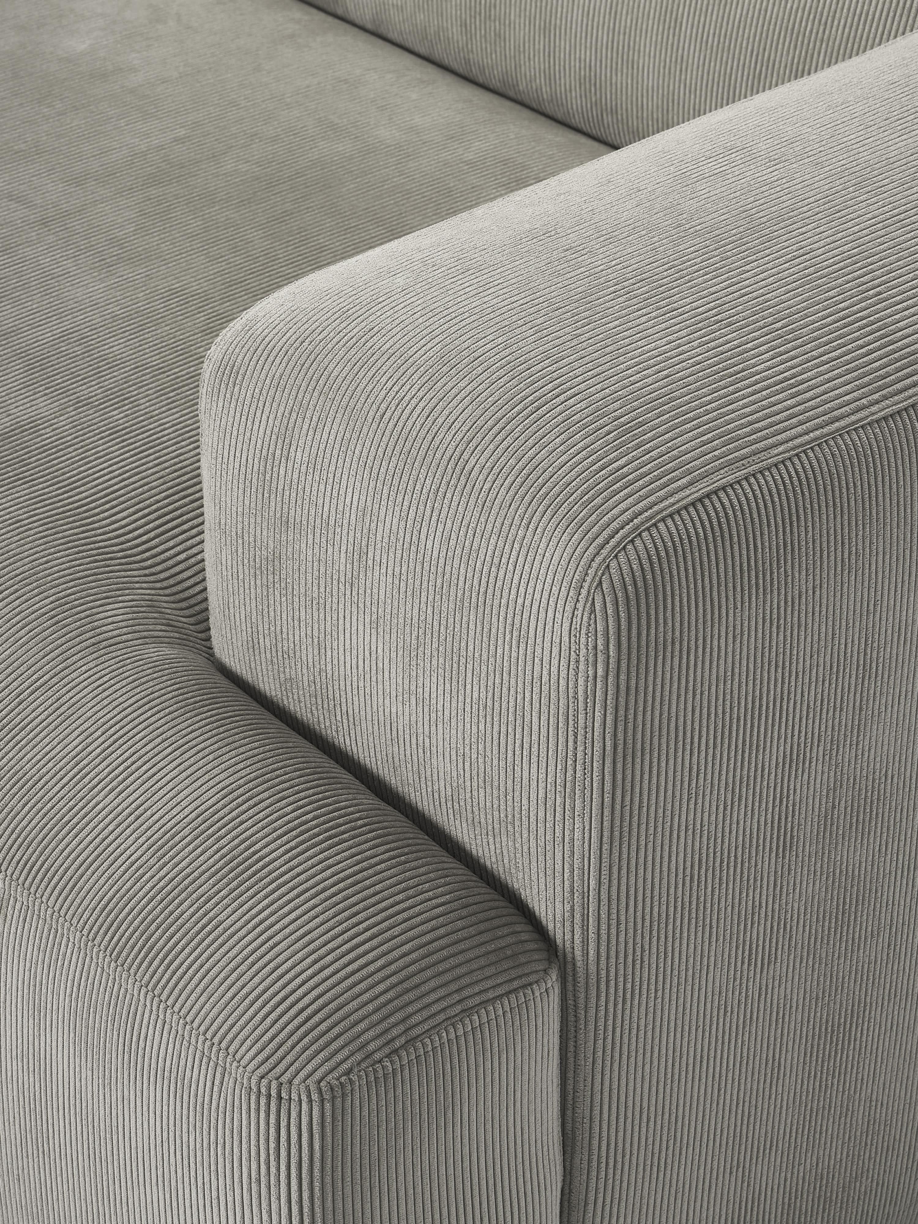 Melva Corduroy Corner Sofa (3-seater)