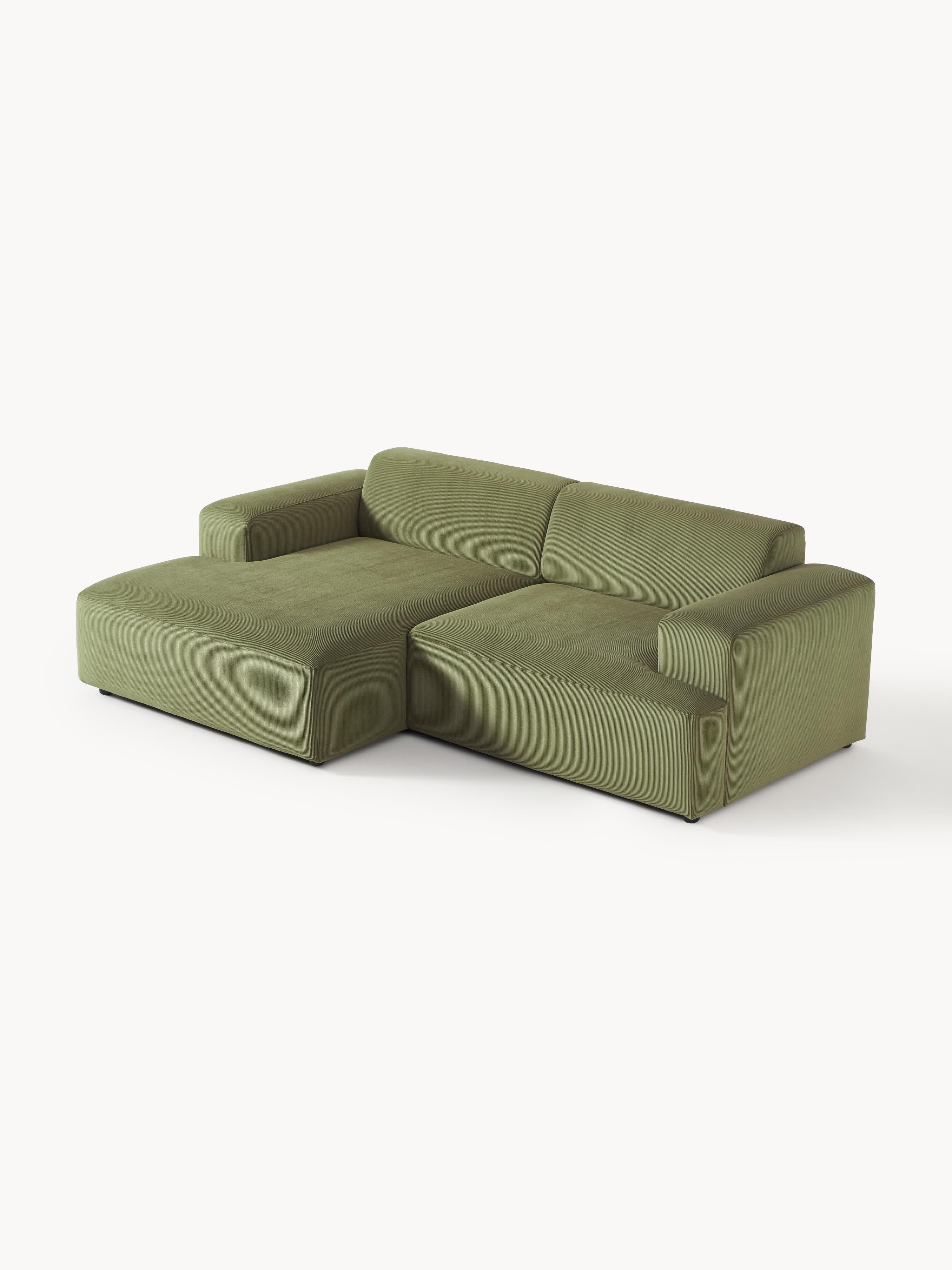 Melva Corduroy Corner Sofa (3-seater)
