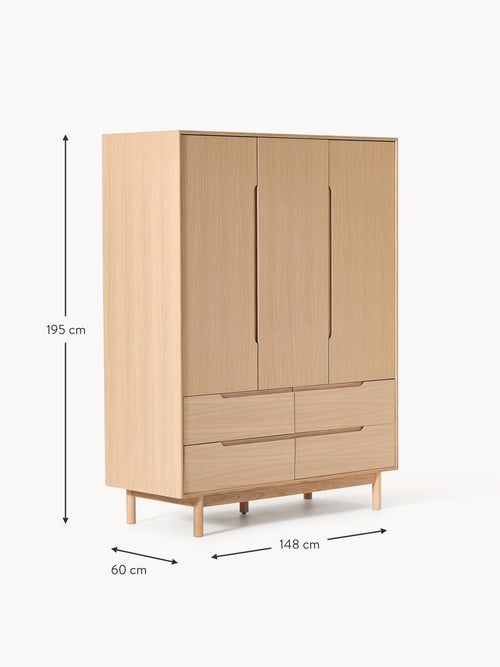 Cassy Wardrobe, 3-doors