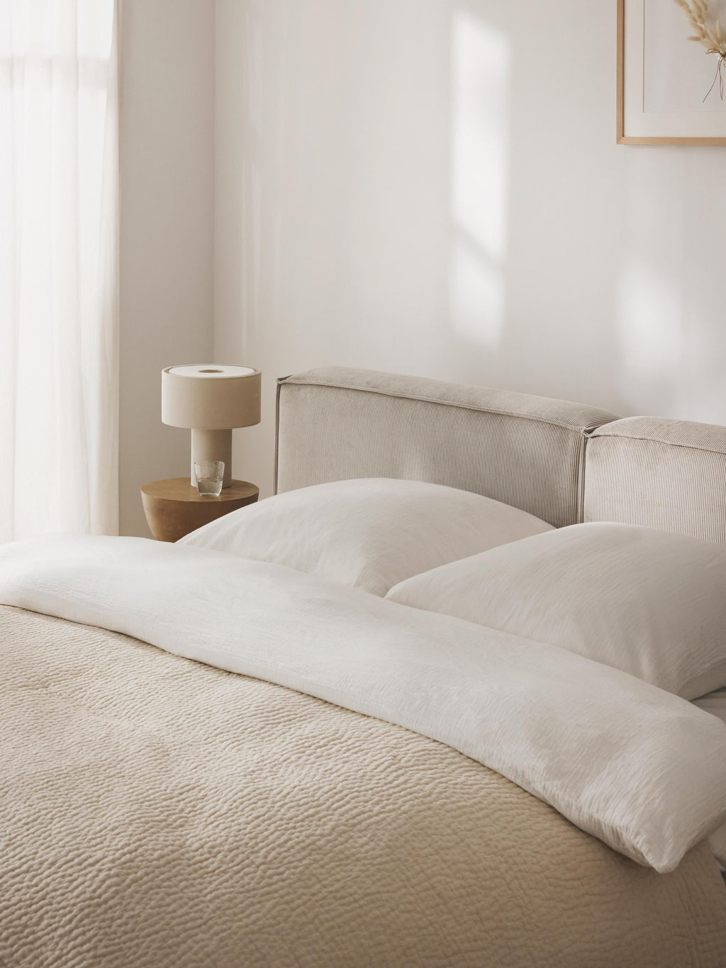 Lennon Upholstered Corduroy Bed