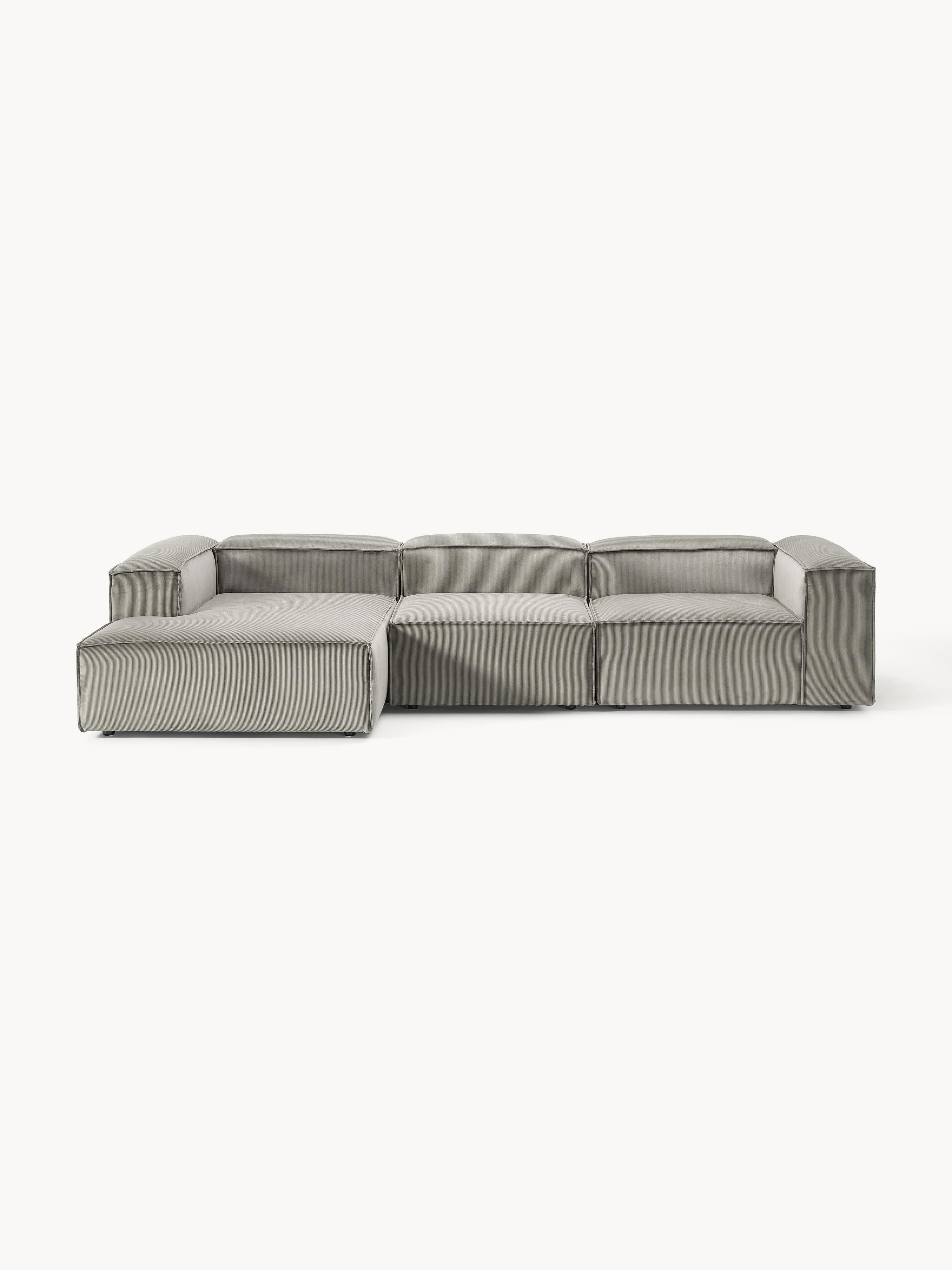Gallery image 1 - Corduroy Modular Corner Sofa Lennon (4-seater)