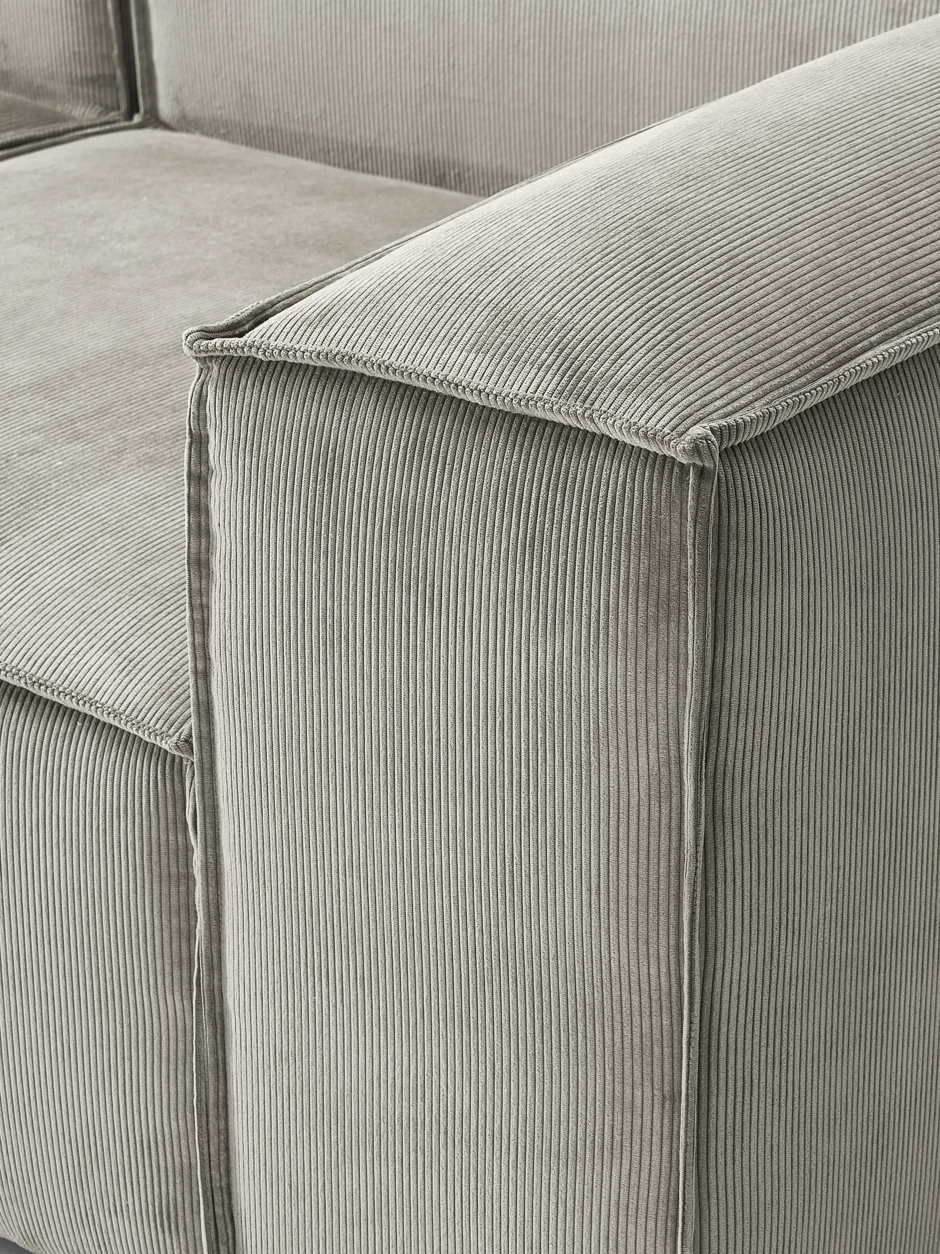 Lennon Corduroy Modular Corner Sofa (4-seater)