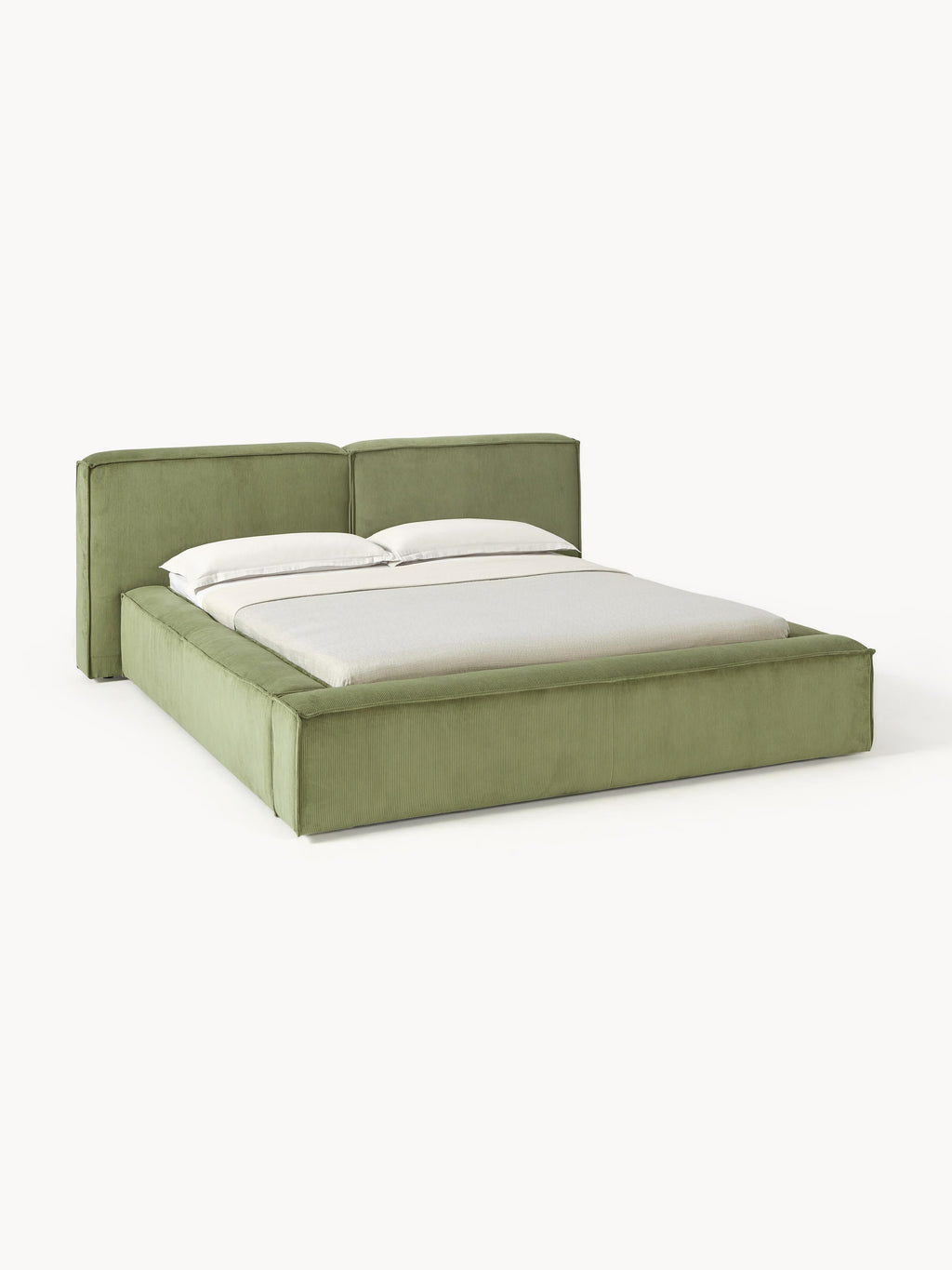Gallery image 1 - Upholstered Corduroy Bed Lennon