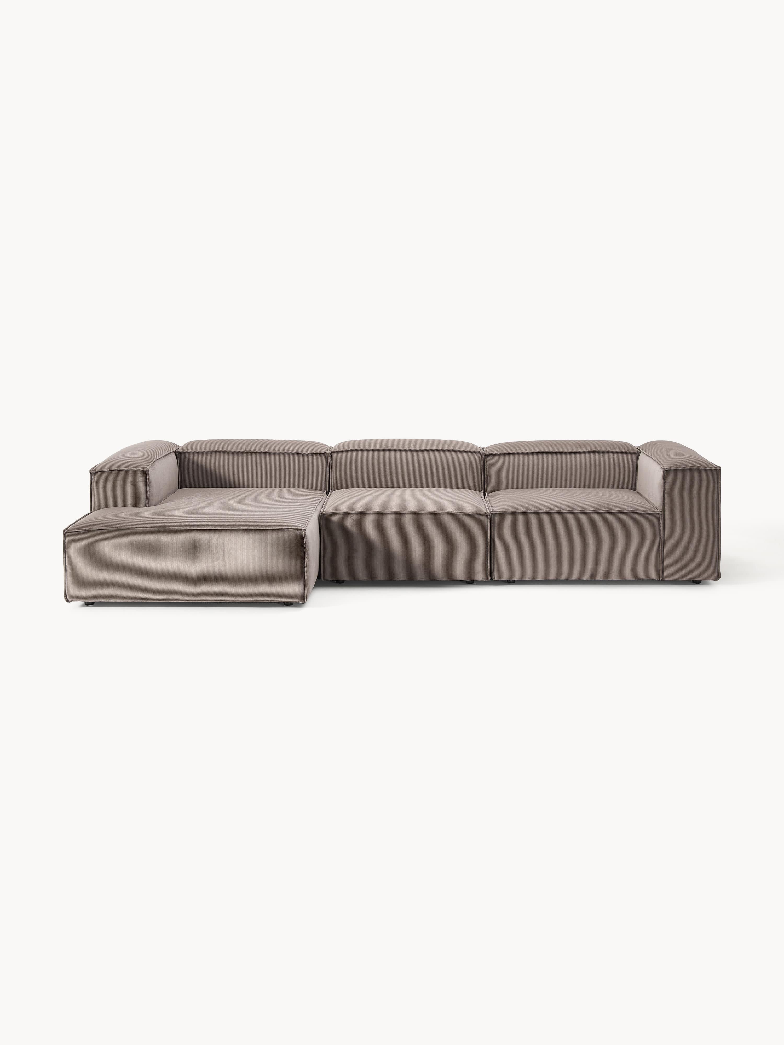 Gallery image 1 - Corduroy Modular Corner Sofa Lennon (4-seater)