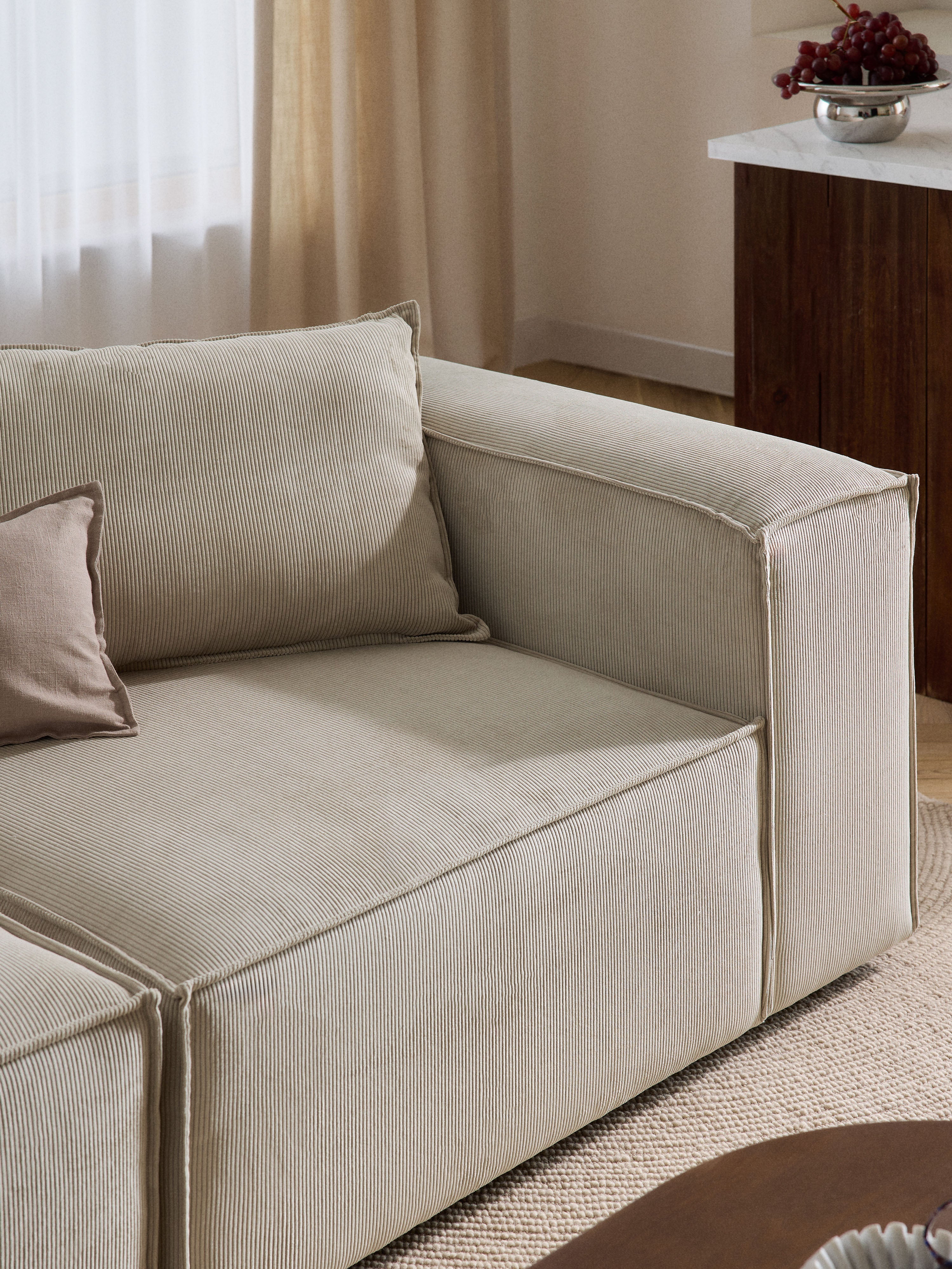 Lennon Corduroy Modular Sofa (4-seater)