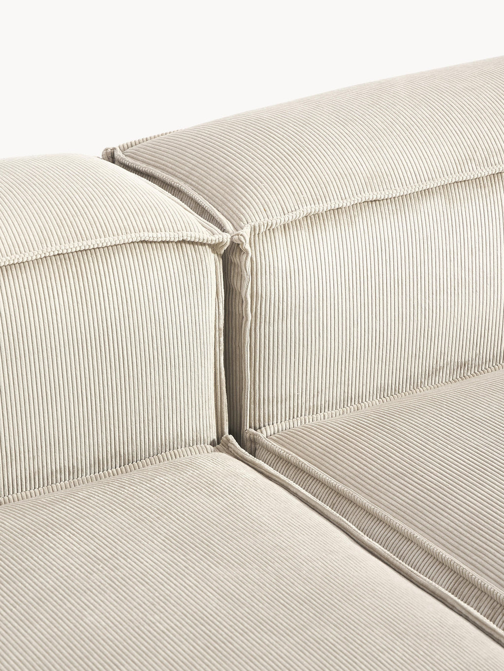 Lennon Corduroy Modular Sofa (4-seater) with Ottoman (left/right)