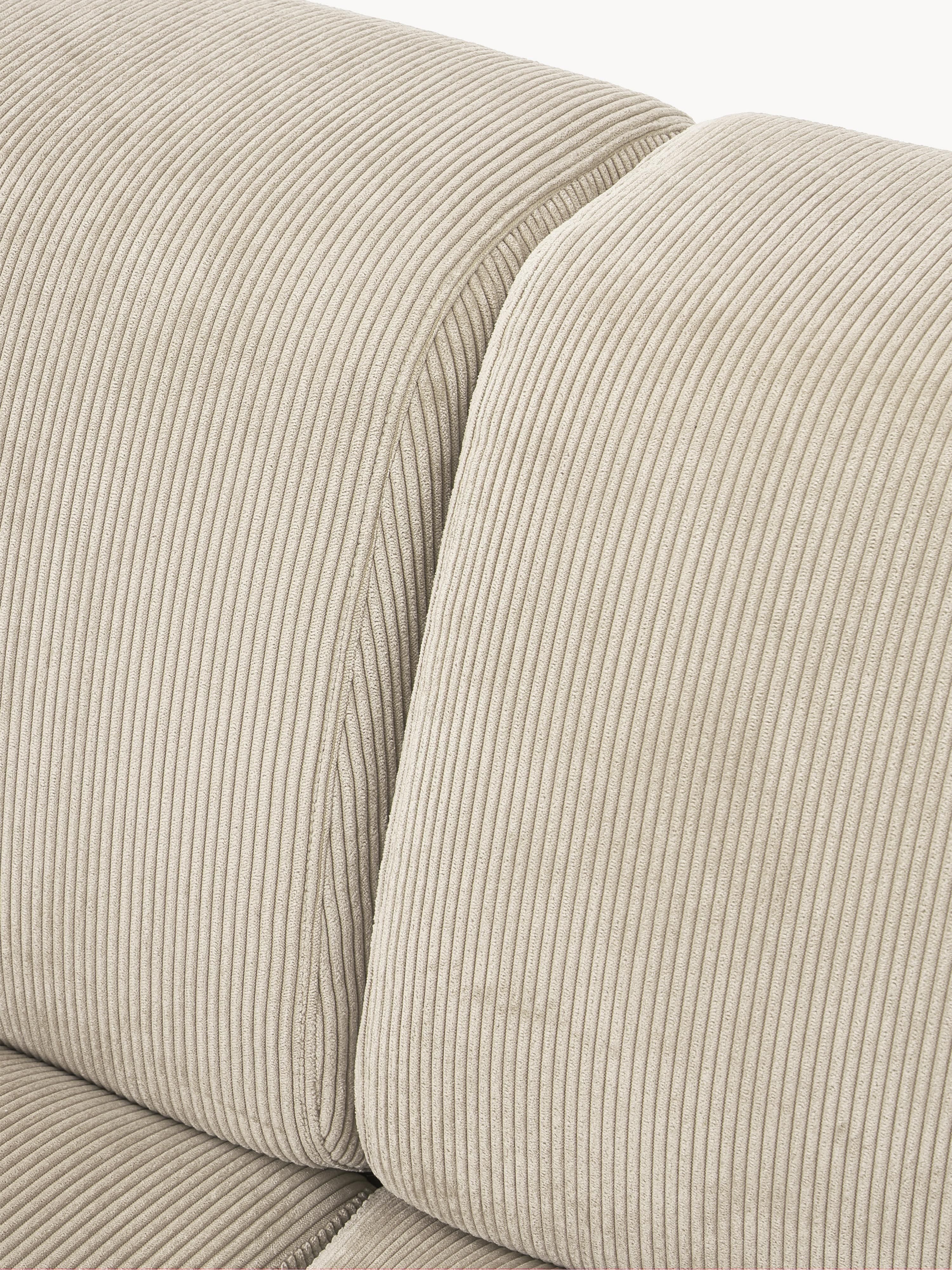 Melva Corduroy Corner Sofa (3-seater)
