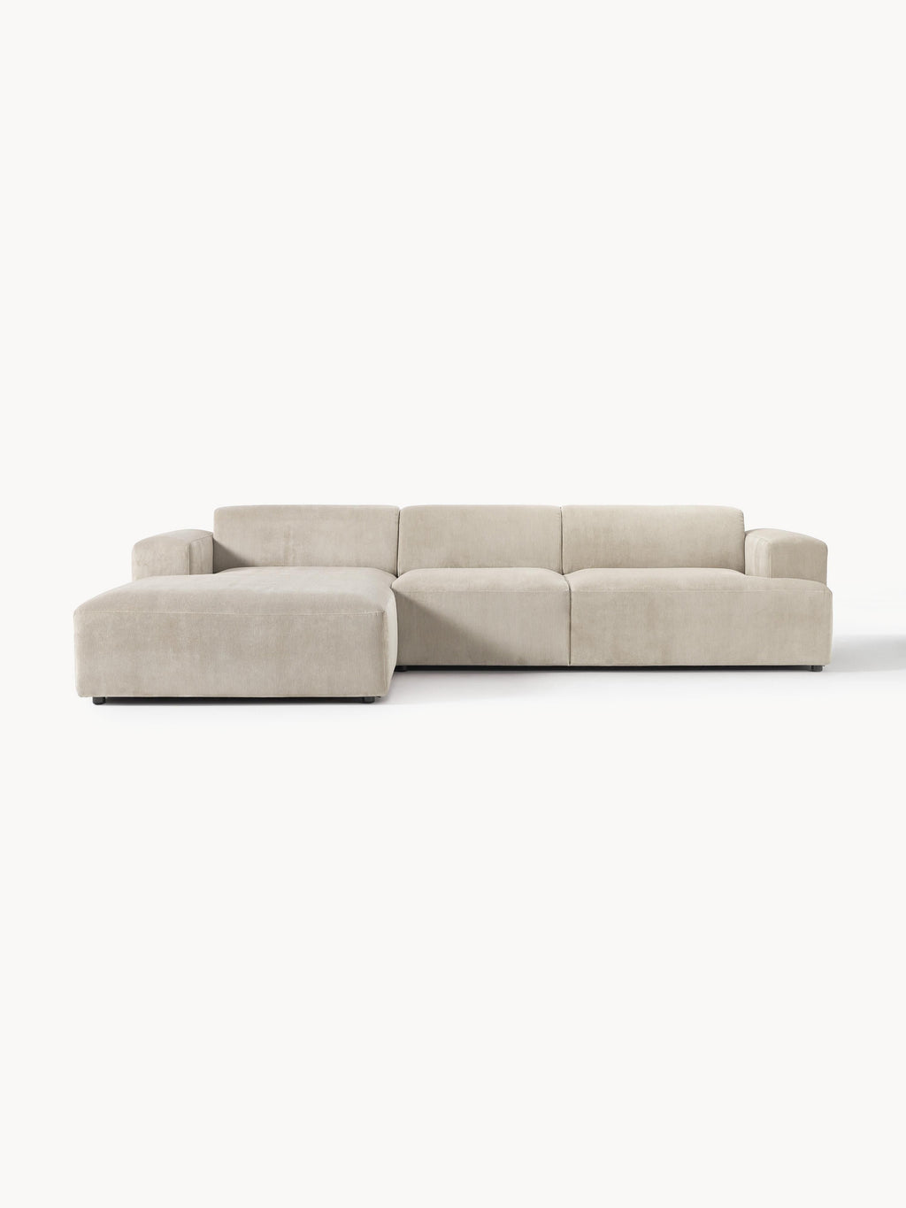 Gallery image 1 - Corduroy Corner Sofa Melva (4-seater)