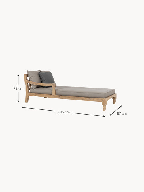 Bali Garden Chair Loungers, Set of 2