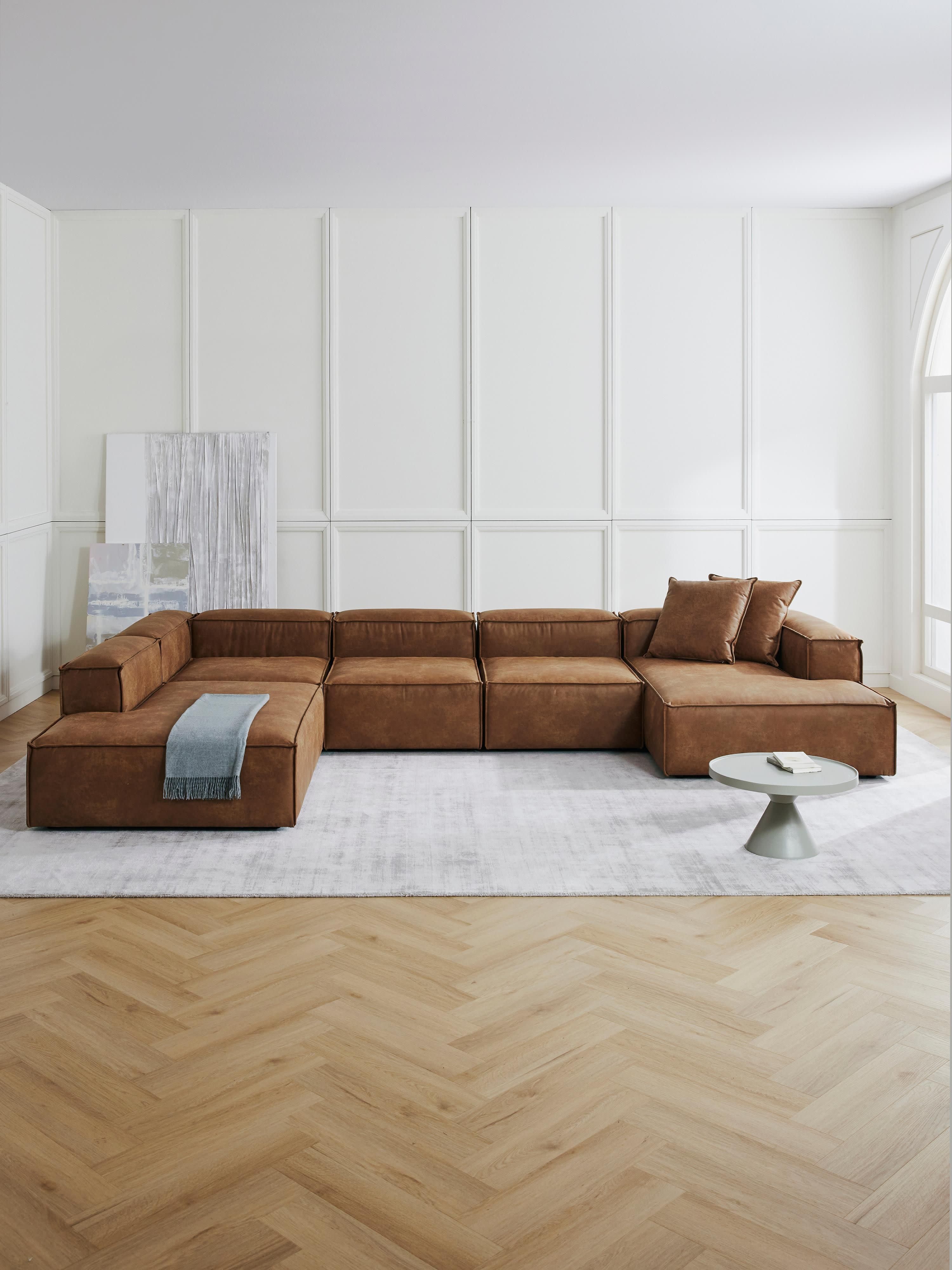 Lennon Leather Corner Chaise Module