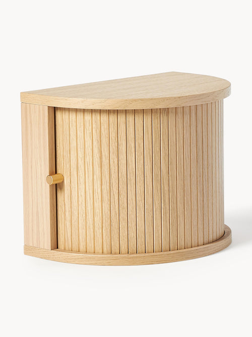 Gallery image 1 - Wall-Mounted Bedside Table Calary with Fluted Front