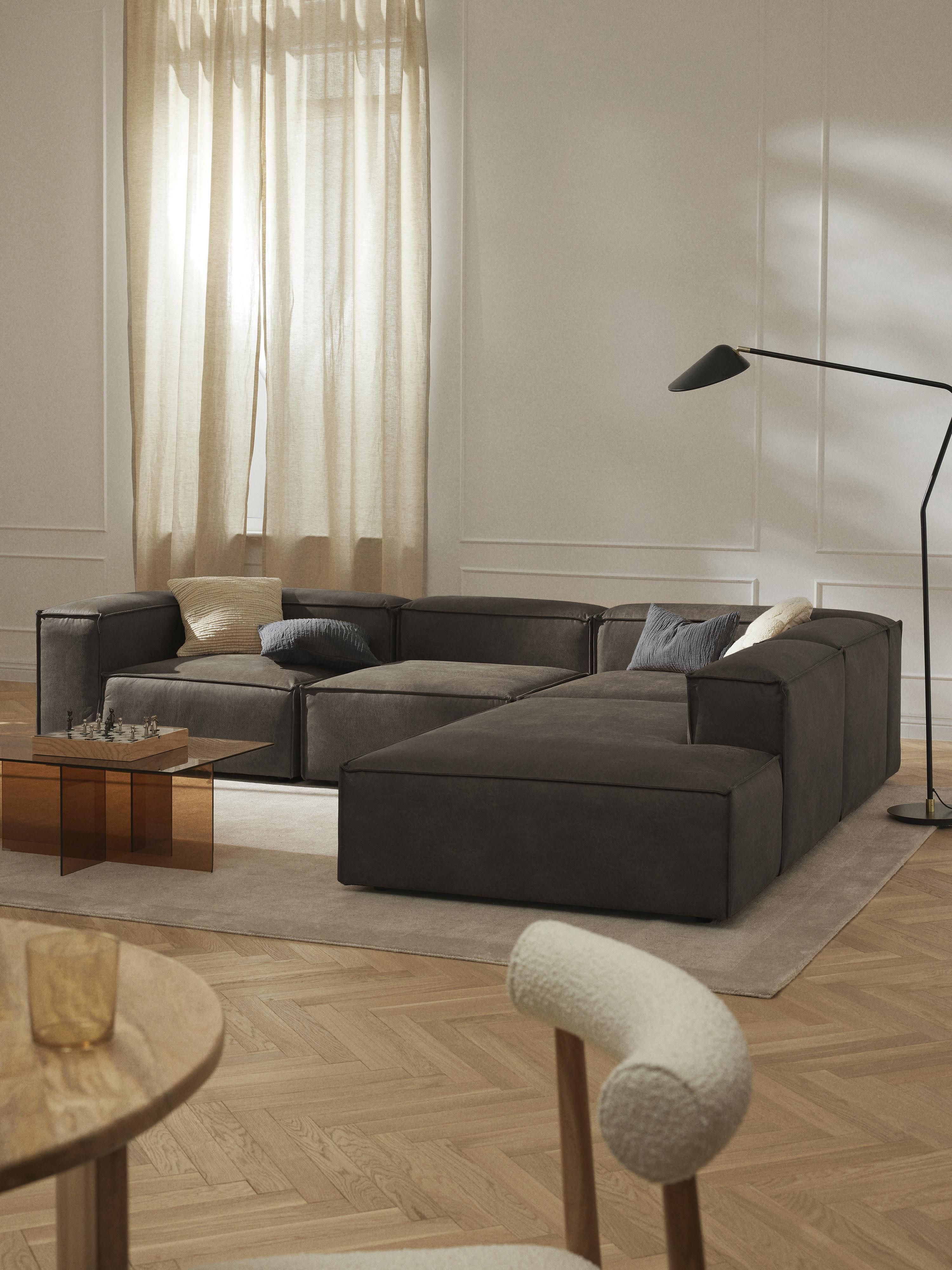 Lennon Leather Chaise Module