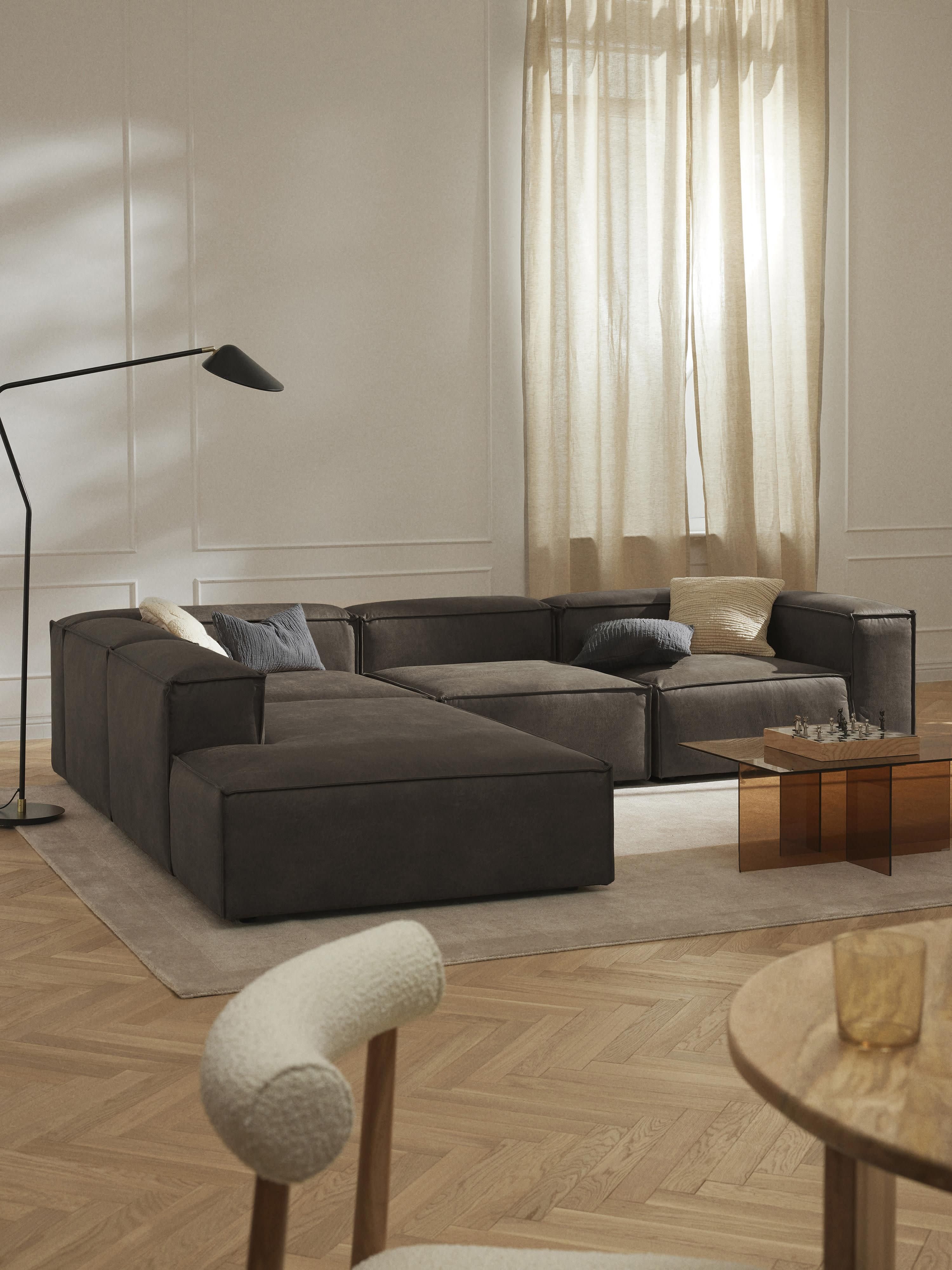 Lennon Leather Chaise Module