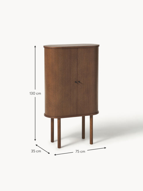 Calary Highboard with Fluted Front