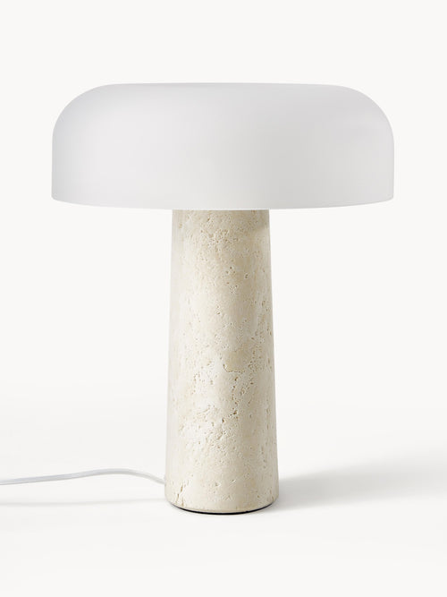 Gallery image 1 - Table Lamp Carla with Travertine Base
