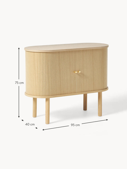 Calary Small Sideboard with Fluted Front