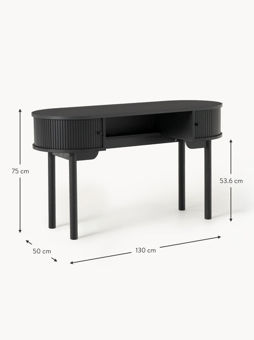 Calary Desk with Fluted Front