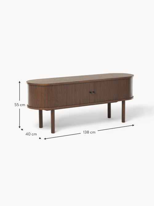 Calary Lowboard with Fluted Front