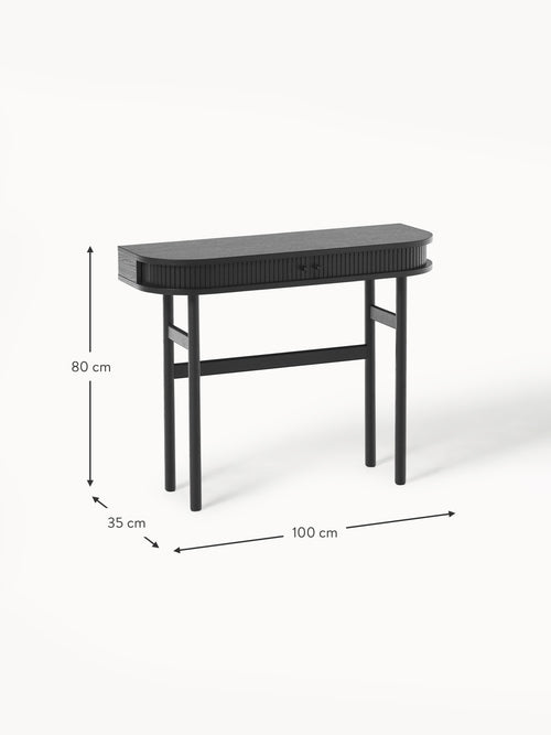 Calary Console Table with Fluted Front
