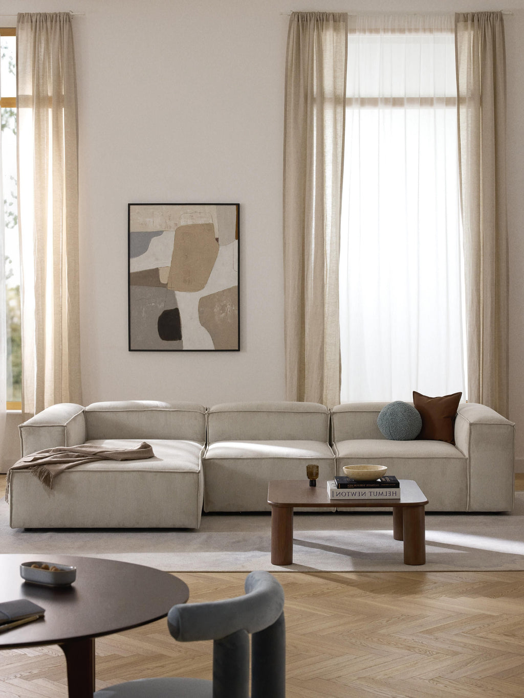 Lennon Corduroy Corner Chaise Module