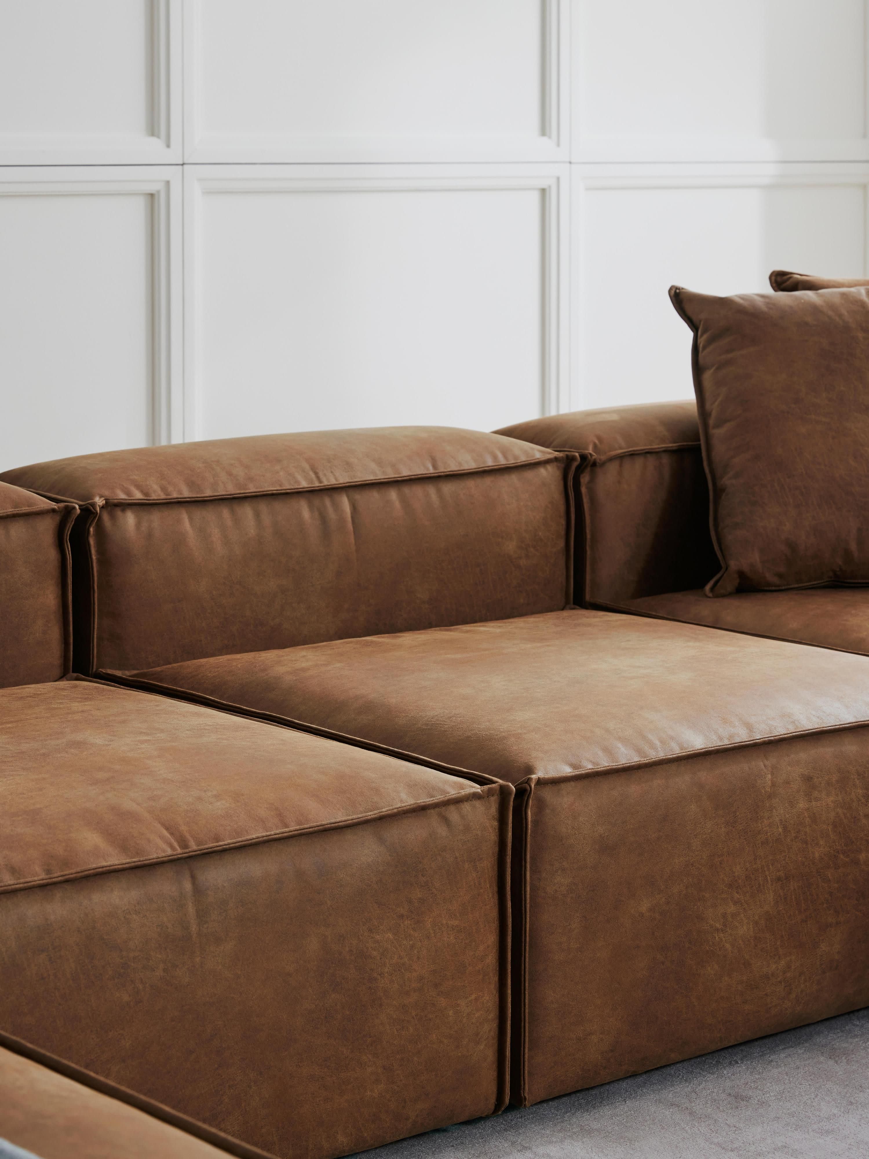Lennon XL Leather Modular Sofa