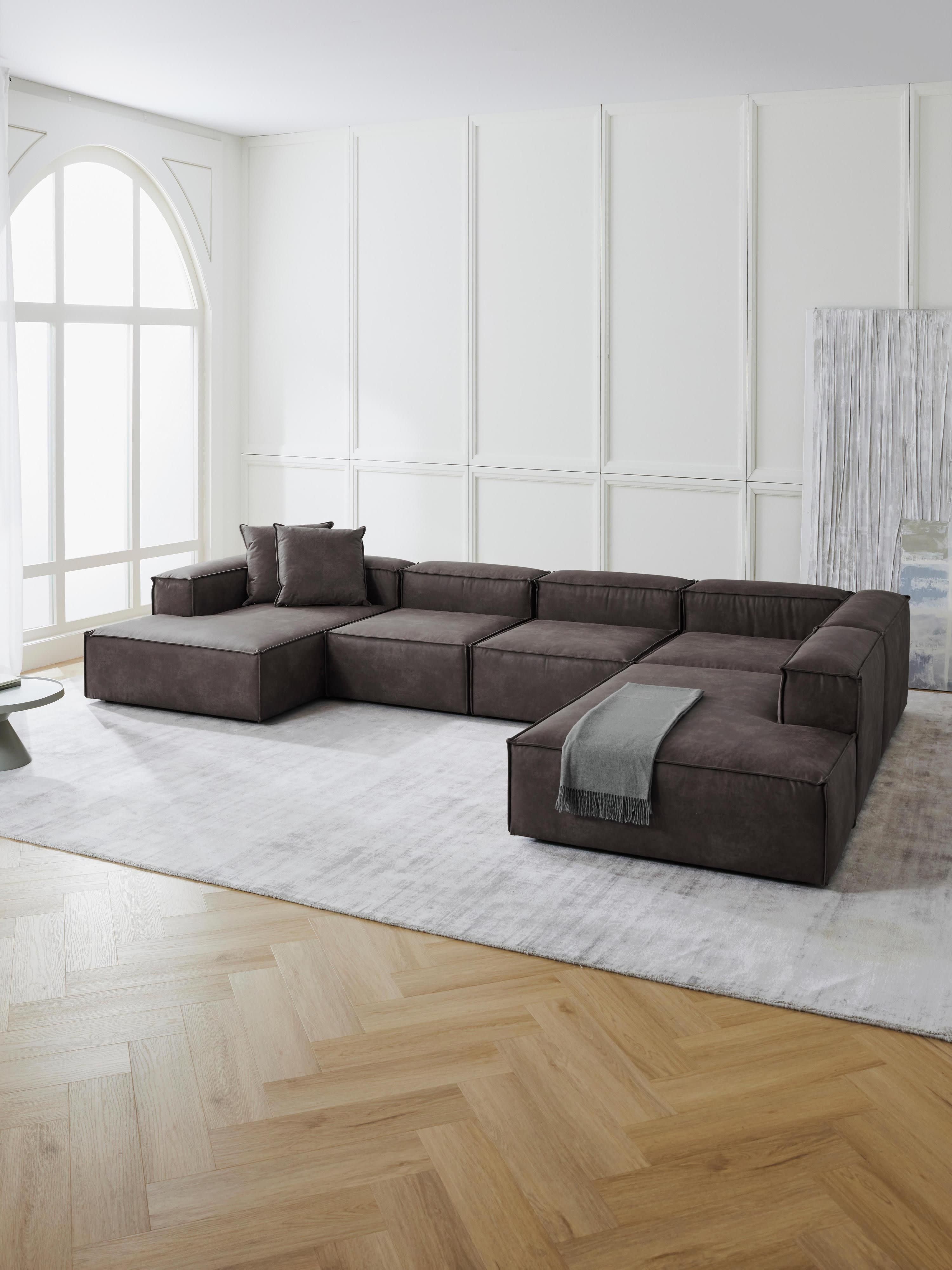 Lennon Leather Corner Chaise Module