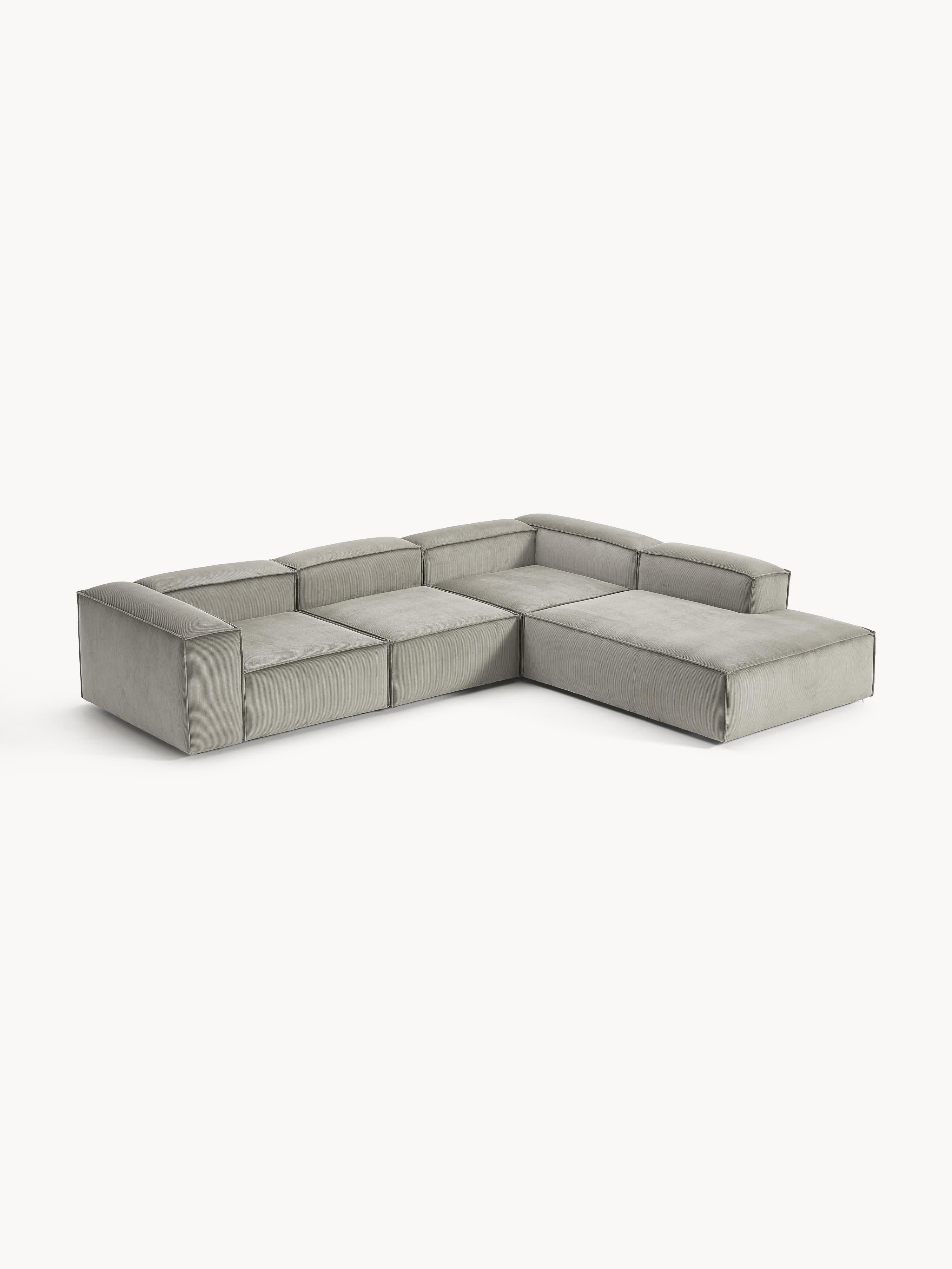 Lennon Corduroy Modular Corner Sofa (4-seater)
