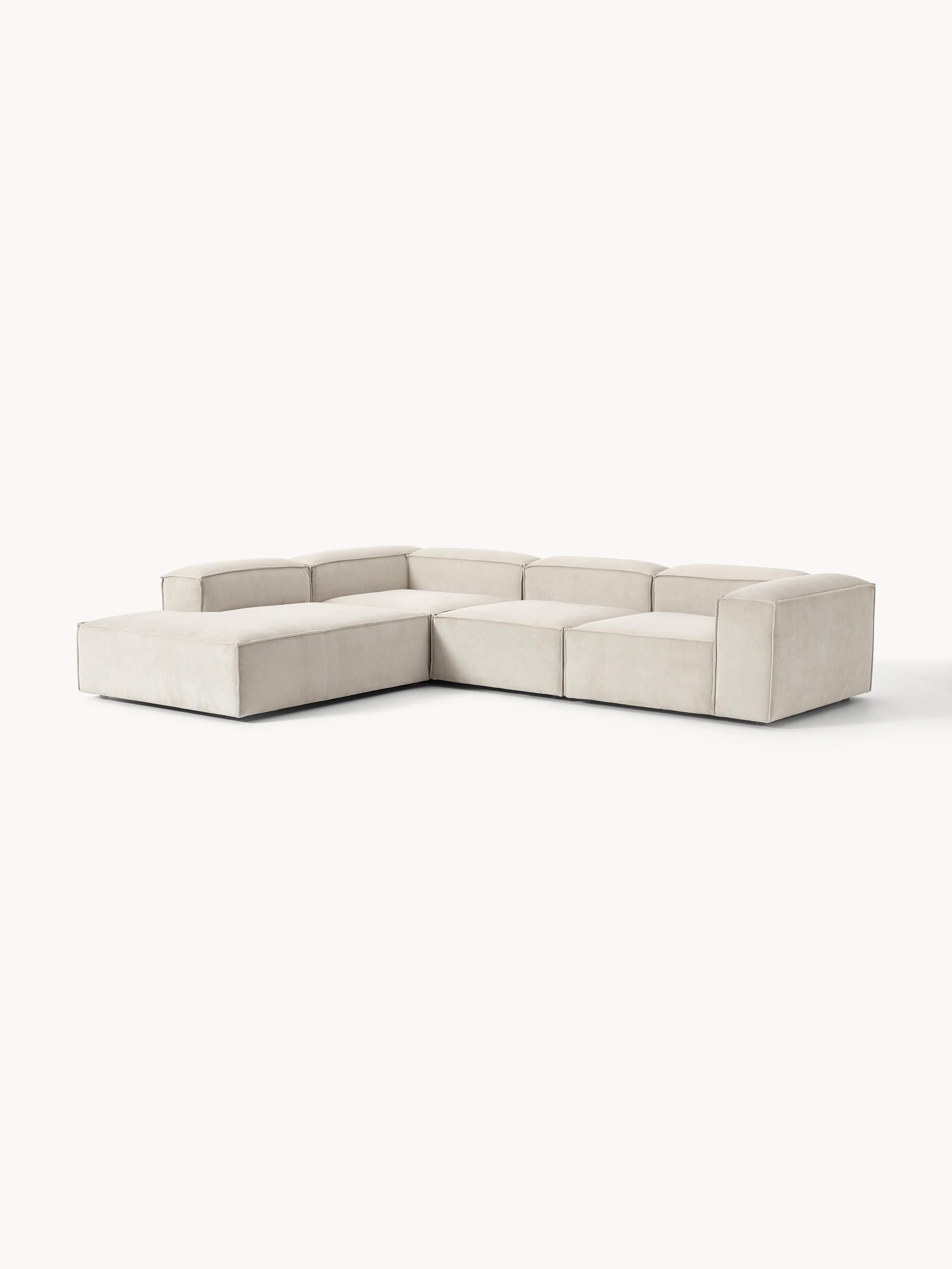 Lennon Corduroy Modular Corner Sofa (4-seater)