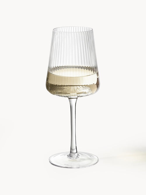 Gallery image 1 - Handmade White Wine Glasses Cami with Embossed Pattern