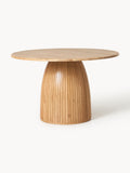 Gallery image 1 - Round Dining Table Nelly with Groove Structure, in various sizes