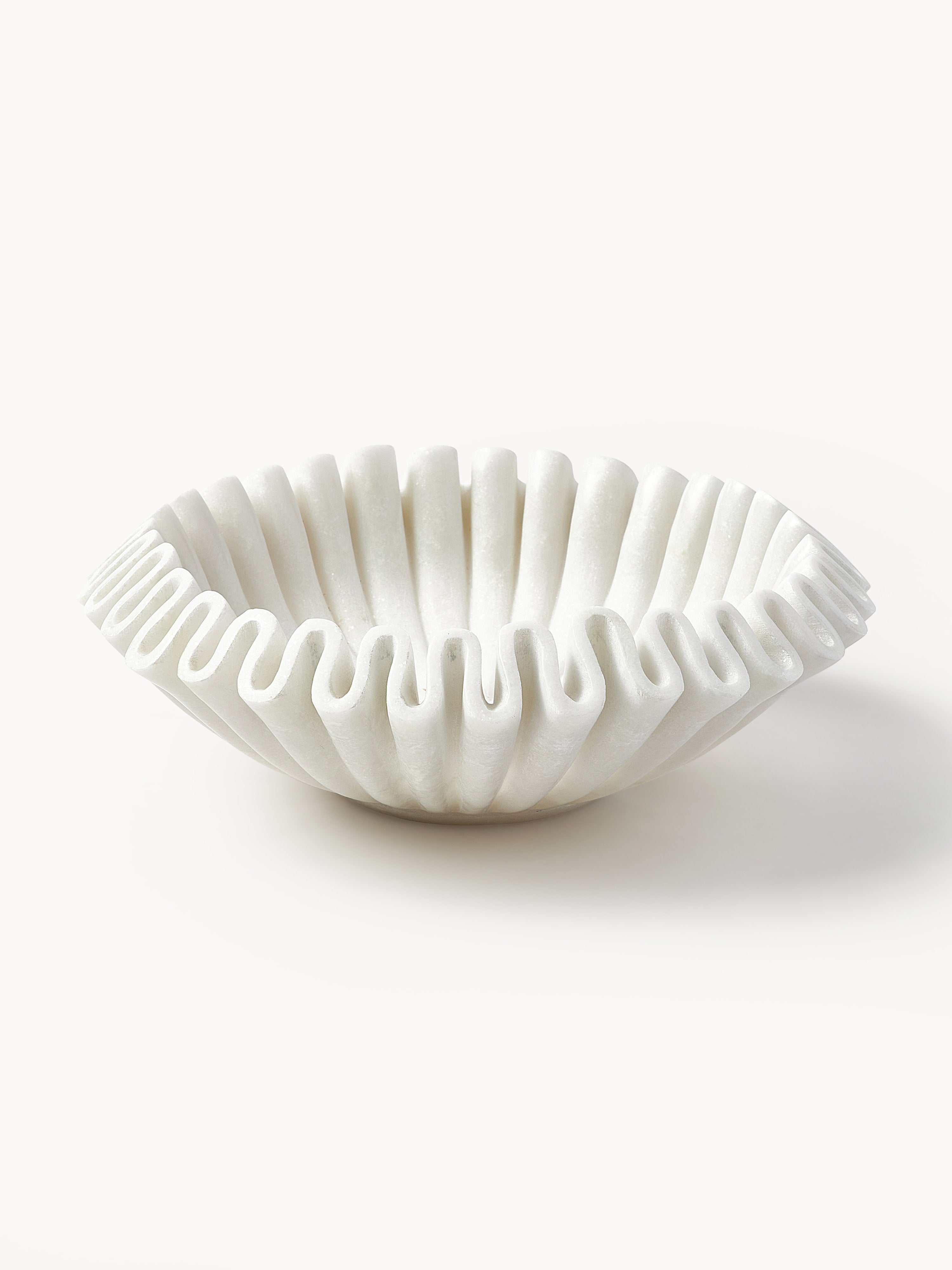 Santorini Handmade Decorative Marble Bowl, Ø 31 cm