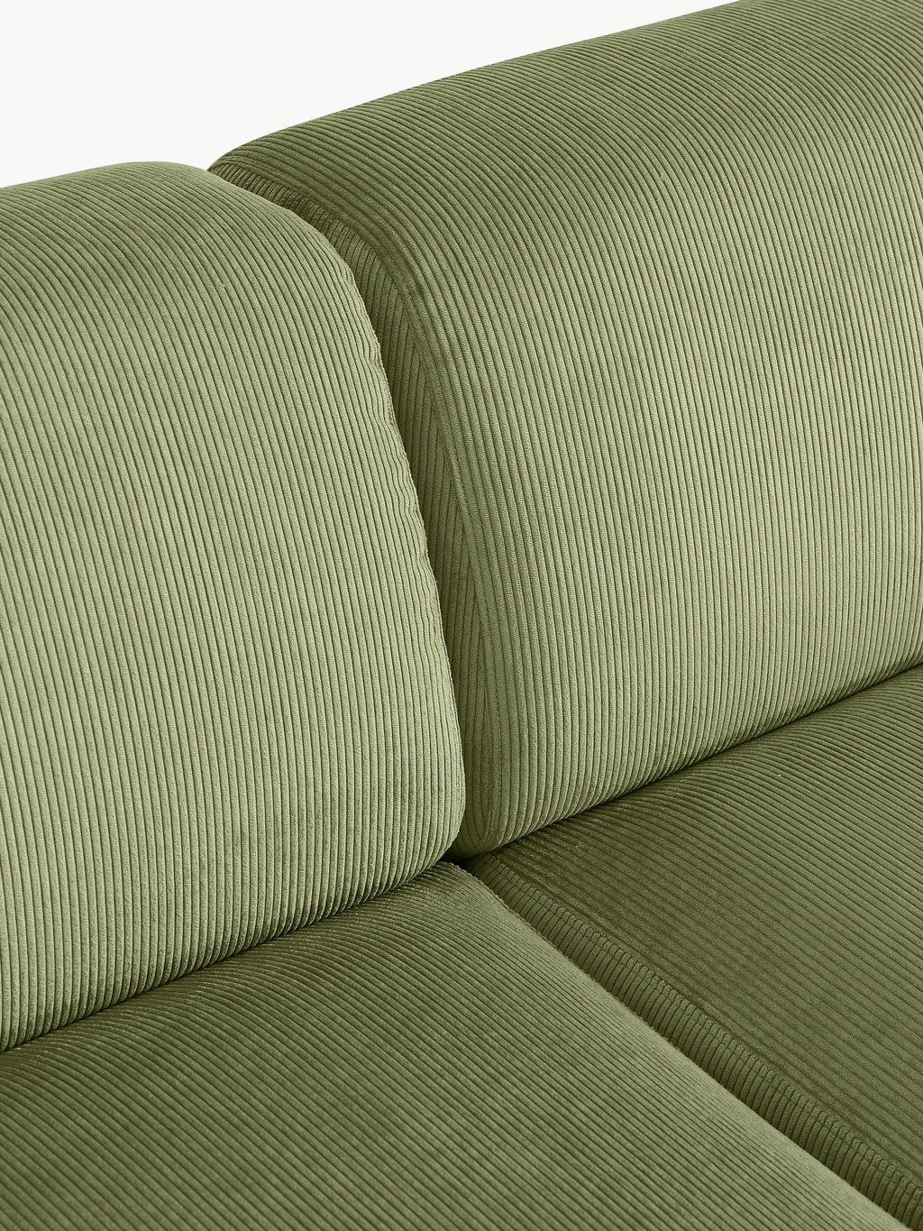 Melva Large Corduroy Corner Sofa (4-seater)