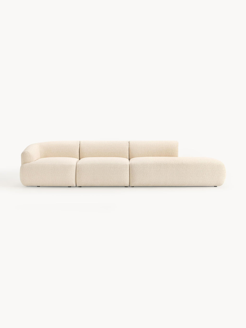 Gallery image 1 - Modular Bouclé Chaise Sofia (4-seater)