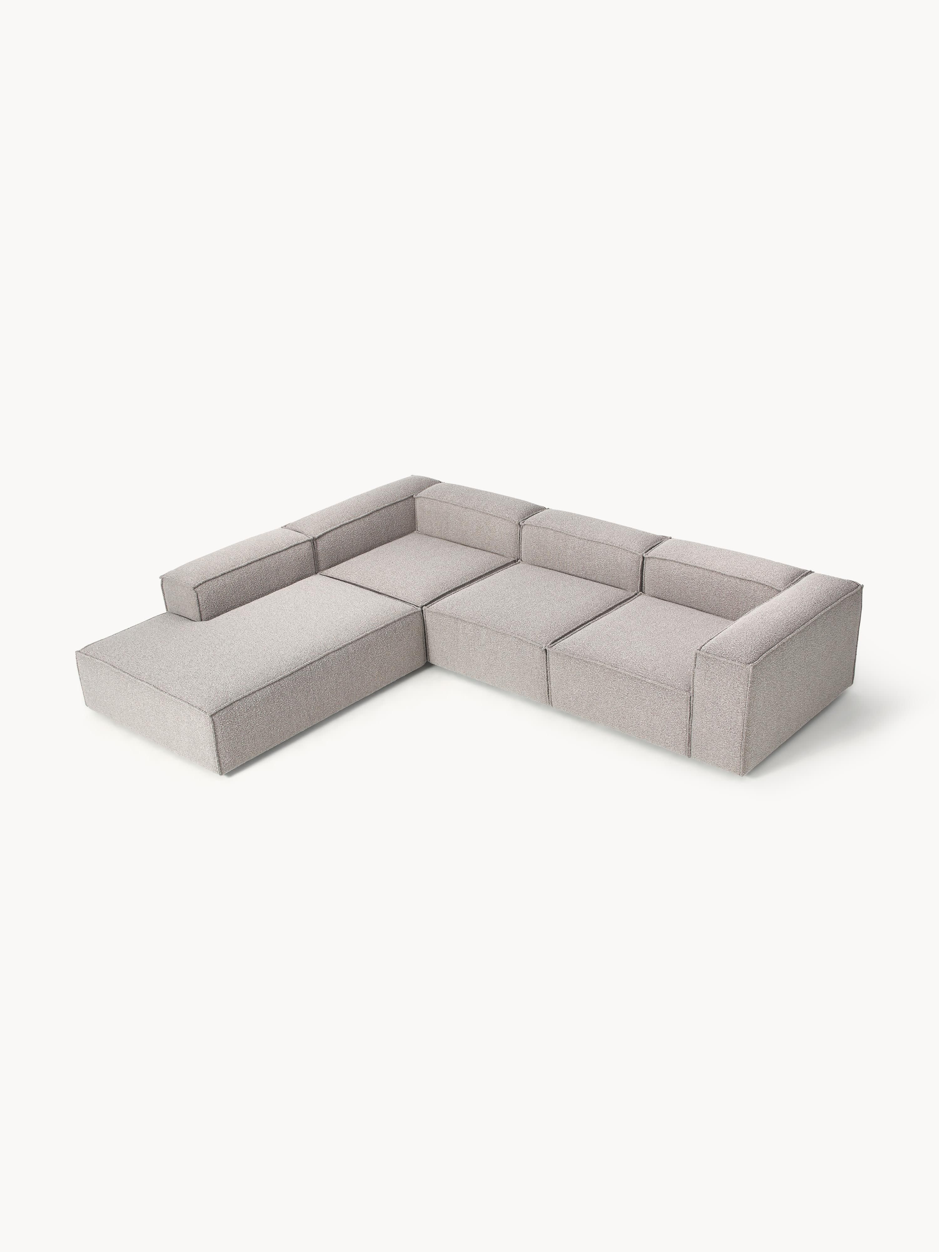 Lennon Bouclé Modular Corner Sofa (4-seater)