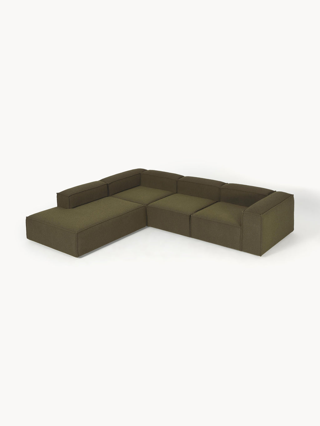 Lennon Bouclé Modular Corner Sofa (4-seater)