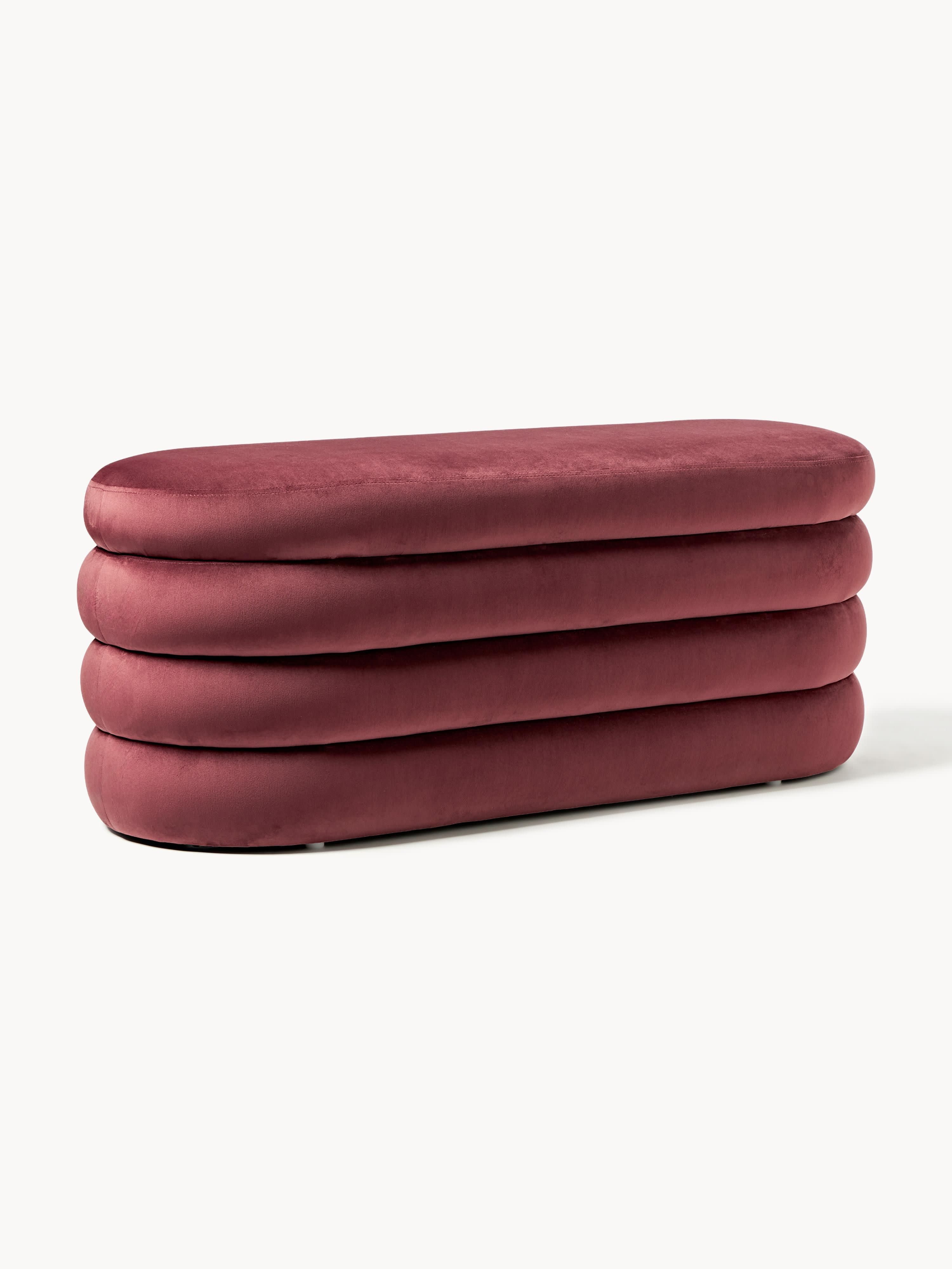 Alto Velvet Upholstered Bench with Storage Space