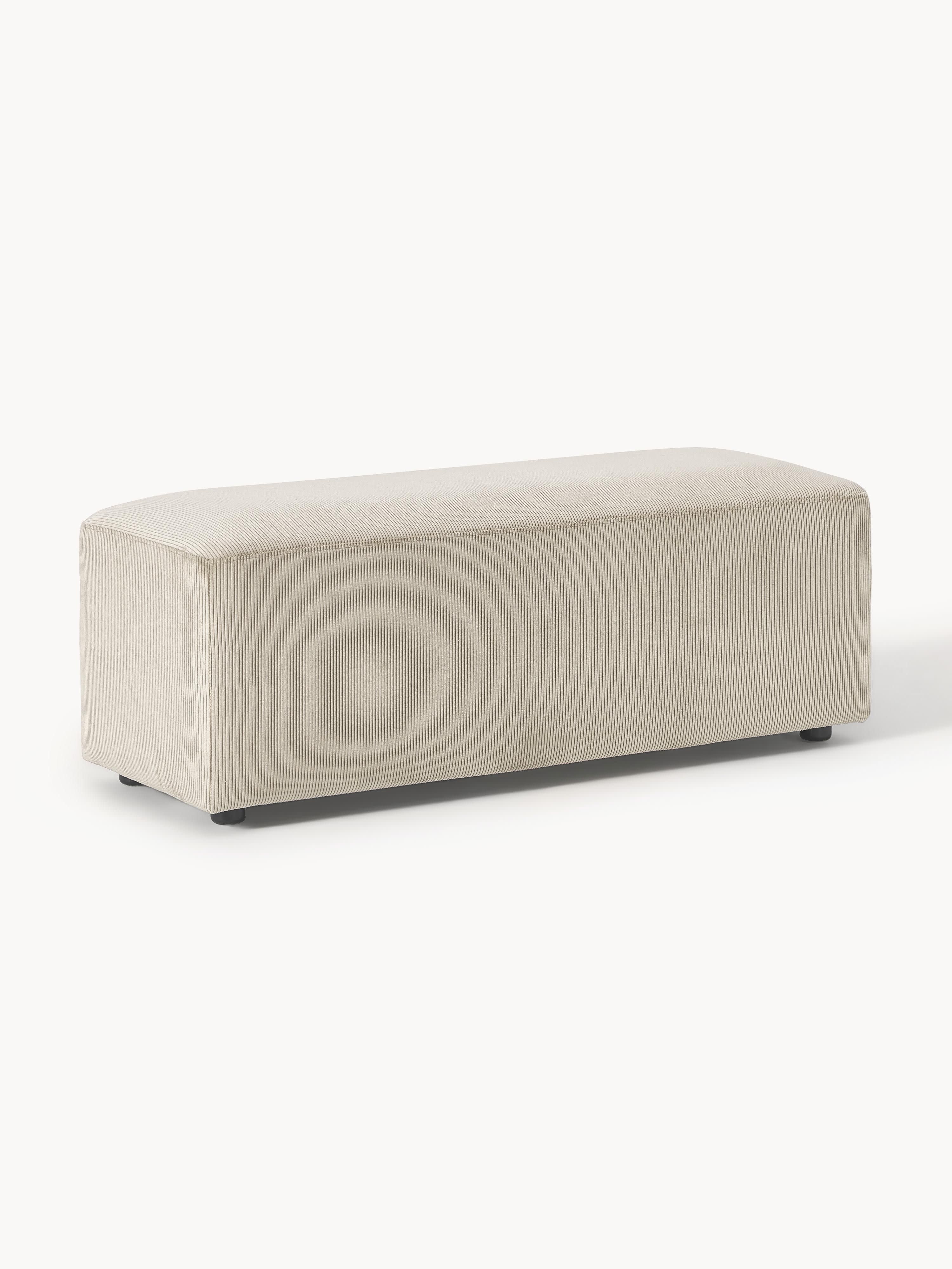 Gallery image 1 - XL Corduroy Ottoman Melva, W 116 x D 42 cm